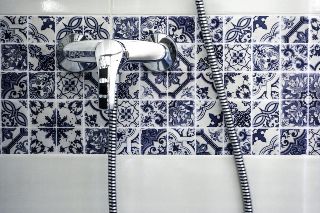 A shower in the best apartment in Bovec.