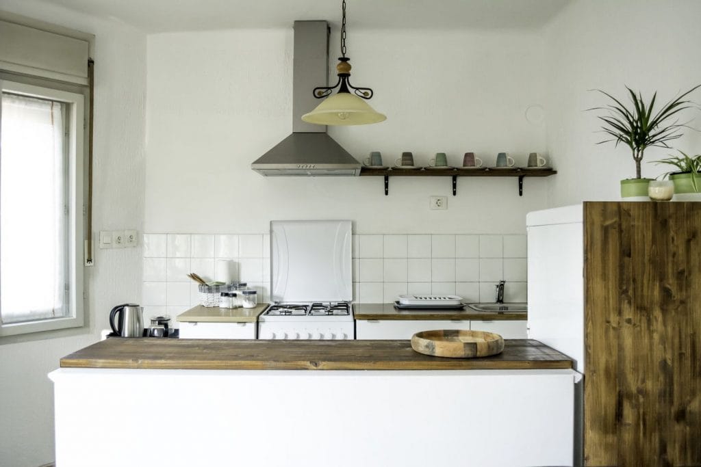 Well equipped kitchen ready for use.