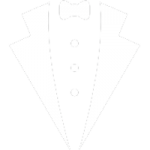 An icon of a bow tie portrays the canyoning agency's professional attitude.